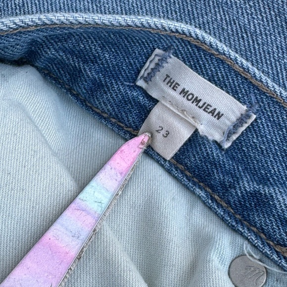 Madewell Blue and Brown Jeans Classic Denim #A1 - Picture 6 of 12